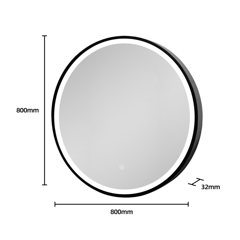 JPM8080L Black Frame 800*800mm